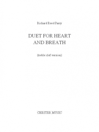 Richard Reed Parry: Duet For Heart And Breath (Treble Clef Version) Viola, Piano Accompaniment Score