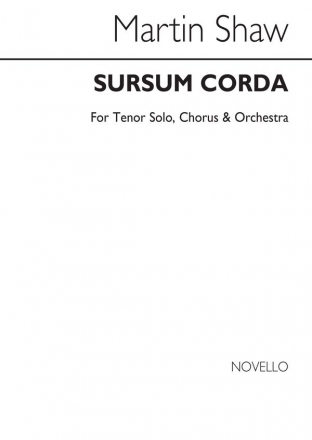 Martin Shaw, Martin Shaw: Sursum Corda Tenor, SATB and Piano Partitur