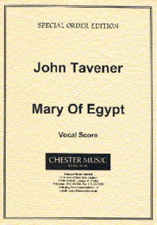 Mary of Egypt for soprano, alto, bass voice, mixed chorus, high voice and piano vocal Score