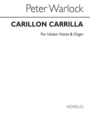 Peter Warlock, Carillon Carilla Organ Unison Voice Organ Accompaniment Chorpartitur