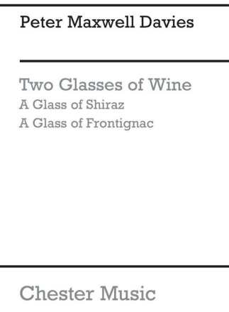 Peter Maxwell Davies: Two Glasses Of Wine (Miniature Score) Ensemble, Flute, Clarinet, Marimba, Piano Chamber, Violin, Viola, Cell Instrumental Work