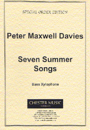 Peter Maxwell Davies, Seven Summer Songs - Bass Xylophone Percussionensemble Stimme