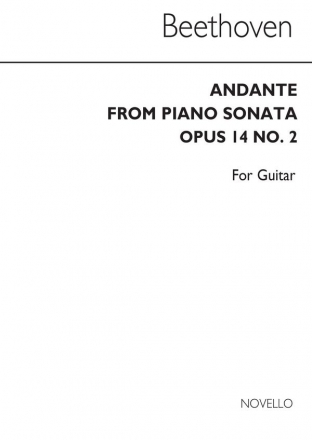 Ludwig van Beethoven, Andante for Guitar Gitarre Buch