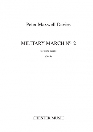 Peter Maxwell Davies: Military March No.2 (Score/Parts) String Quartet Score and Parts