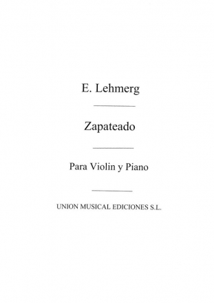 Zapateado For Violin And Piano Violine und Klavier Buch