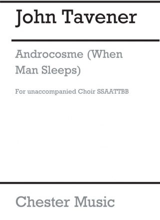 John Tavener: Androcosme (From Miroir Des Pomes) SATB Vocal Score