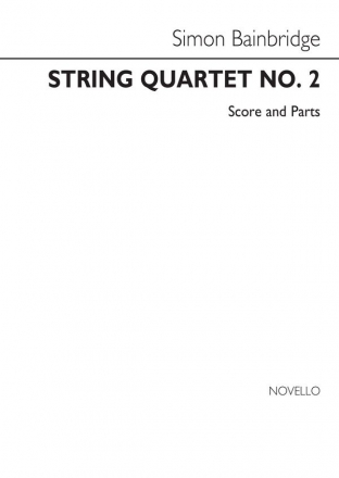 Simon Bainbridge, String Quartet No2 Streichquartett Partitur + Stimmen