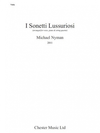 CH84238-01  Michael Nyman, I Sonetti Lussuriosi fr Gesang & Klavierquintett Stimmen-Set