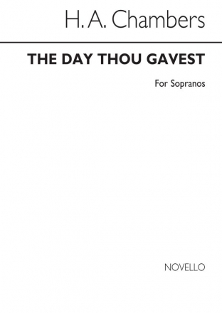 H. A. Chambers, The Day Thou Gavest - Londonderry Air SS and Piano Chorpartitur