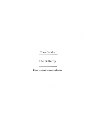 Bendix, T The Butterfly Der Schmetterling (Prietzel) Orch Pf Sc/Pts Orchestra Score and Parts