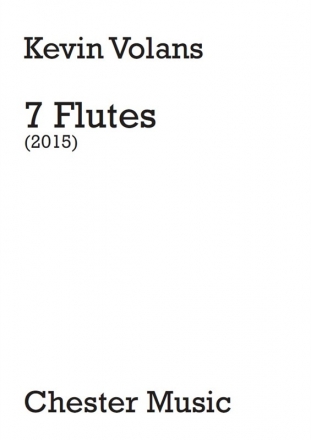 Kevin Volans: 7 Flutes (Score/Parts) Flute Score and Parts