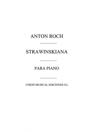 Stravinskyana For Piano Klavier Buch