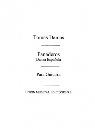 Panaderos Danza Espanola Gitarre Buch