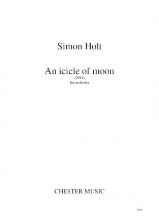 Simon Holt: An Icicle Of Moon (Score) Orchestra Study Score