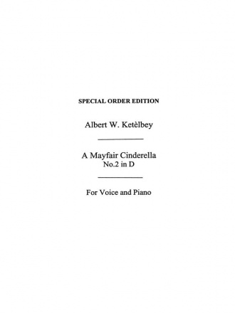 Albert Ketelbey: Mayfair Cinderella (Voice/Piano) Voice, Piano Accompaniment Single Sheet