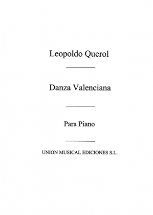 Danza Valenciana For Piano Klavier Buch