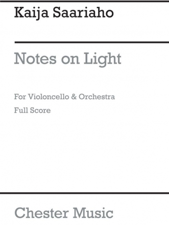 Notes on Light for violoncello and orchestra score