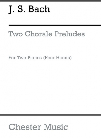 J.S. Bach: Two Choral Preludes for Two Pianos Two Pianos Instrumental Work