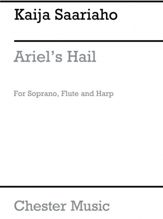 Kaija Saariaho: Ariel's Hail (Performance Score) Soprano, Flute, Harp Score