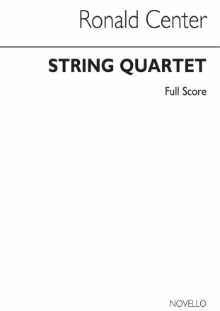 Ronald Center, String Quartet Streichquartett Partitur