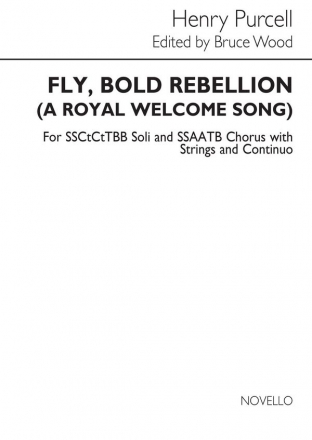 Henry Purcell, Fly, Bold Rebellion SATB, String Instruments and Basso Continuo Chorpartitur