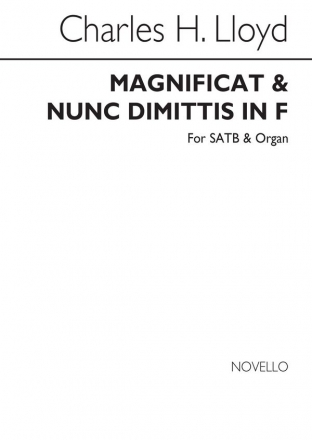 Charles Harford Lloyd, Magnificat And Nunc Dimittis In F SATB and Organ Buch