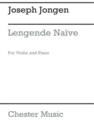 Lgende Naive Op. 59 for violin and piano