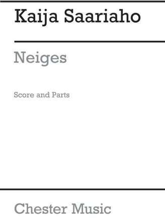 Kaija Saariaho: Neiges For Eight Cellos (Score and Parts) Cello (Octet) Score