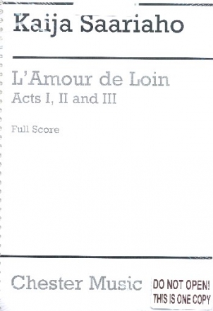 L'amour de loin  score in 2 volumes (frz)