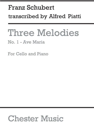 Ave Maria from 'Three Melodies' for cello and piano