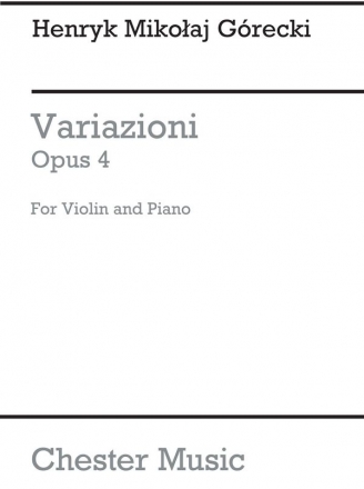 Variazioni op.4 for violin and piano