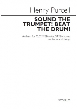 Henry Purcell, Sound The Trumpet! Beat The Drum! Countertenor, TTBB, SATB and Piano Klavierauszug