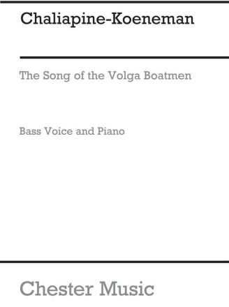 Feodor Chaliapine: The Song Of The Volga Boatmen Bass Voice, Piano Accompaniment Vocal Score