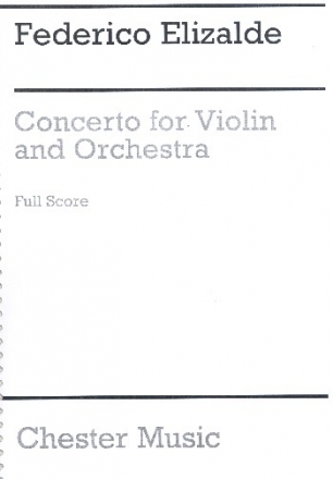 Concerto for violin and orchestra score