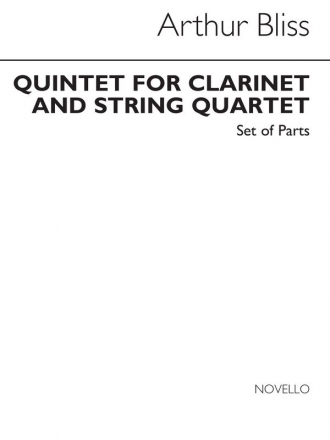 Arthur Bliss, Quintet For Clarinet And Strings (Parts) Clarinet and String Quartet Buch