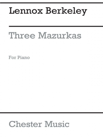 Lennox Berkeley: Three Mazurkas For Piano Op. 32 No. 1 Piano Instrumental Work