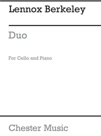 Lennox Berkeley: Duo Op.81 No.1 For Cello And Piano Cello, Piano Accompaniment Instrumental Work