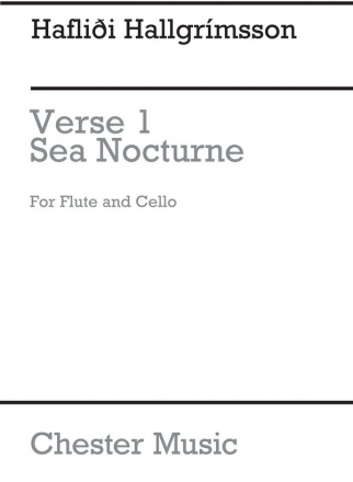 Hallgrimsson: Verse 1 for Flute and Cello Chamber Group, Flute, Cello Instrumental Work