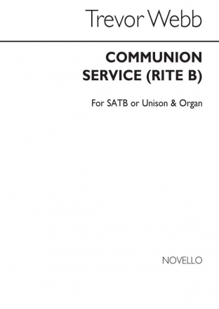 Trevor Webb, Communion Service (Rite B) SATB and Organ Chorpartitur