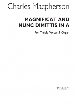 Charles Macpherson, Magnificat And Nunc Dimittis In A Treble Organ Accompaniment Buch