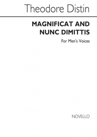 Theodore Distin, Magnificat And Nunc Dimittis In G ATTB and Organ Chorpartitur