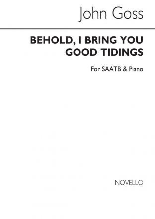 John Goss, Behold I Bring You Good Tidings SATB and Piano Chorpartitur