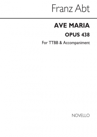 Franz Abt, Ave Maria Op.438 Soprano SATB Continuo Chorpartitur