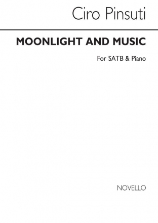 Ciro Pinsuti, Moonlight And Music SATB and Piano Chorpartitur