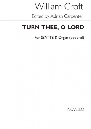 William Croft, Turn Thee O Lord SSATTB and Organ Chorpartitur