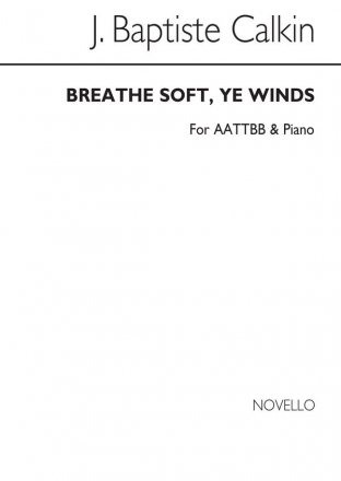 John Baptiste Calkin, J Breathe Soft Ye Winds Aattbb And Piano TTBB and Piano Chorpartitur