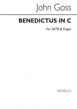 John Goss, Benedictus in C SATB and Organ Chorpartitur