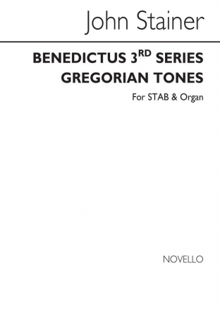 Sir John Stainer, Benedictus 3rd Series (Gregorian Tones) SATB and Organ Chorpartitur