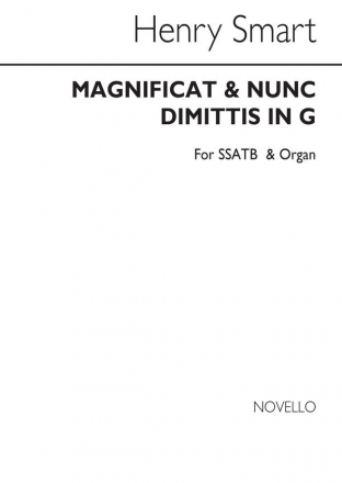 Magnificat and Nunc Dimittis In G for mixed chorus and organ vocal score (en)