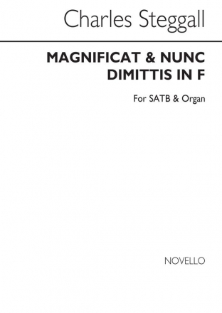 Charles Steggall, Magnificat And Nunc Dimittis In F SATB and Organ Chorpartitur